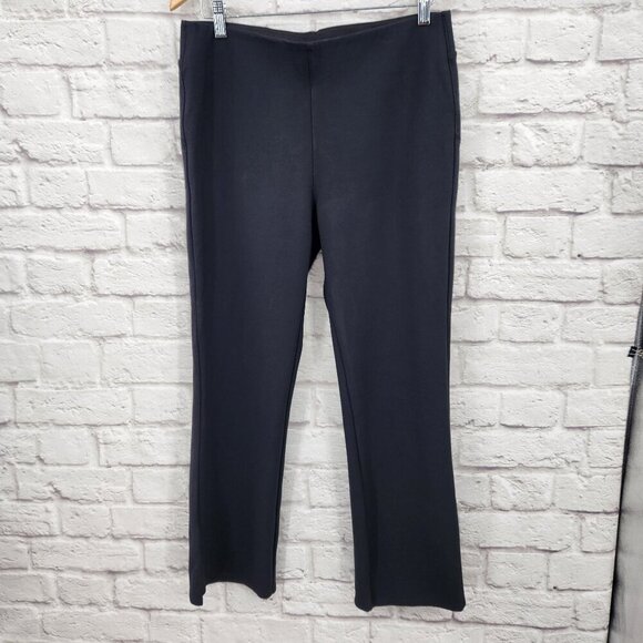 Soft Surroundings Pants - Soft Surroundings Women's Pull On Black Straight Leg Pants Size Petite Medium
